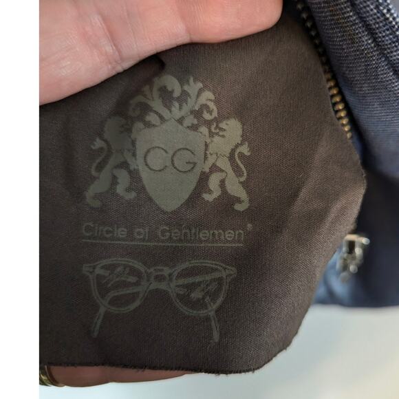 Circle of Gentlemen Medwyn Blazer Blue Removable Faux Jacket 56 EU 48" Chest - Picture 10 of 12